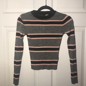 H&M striped long sleeve shirt